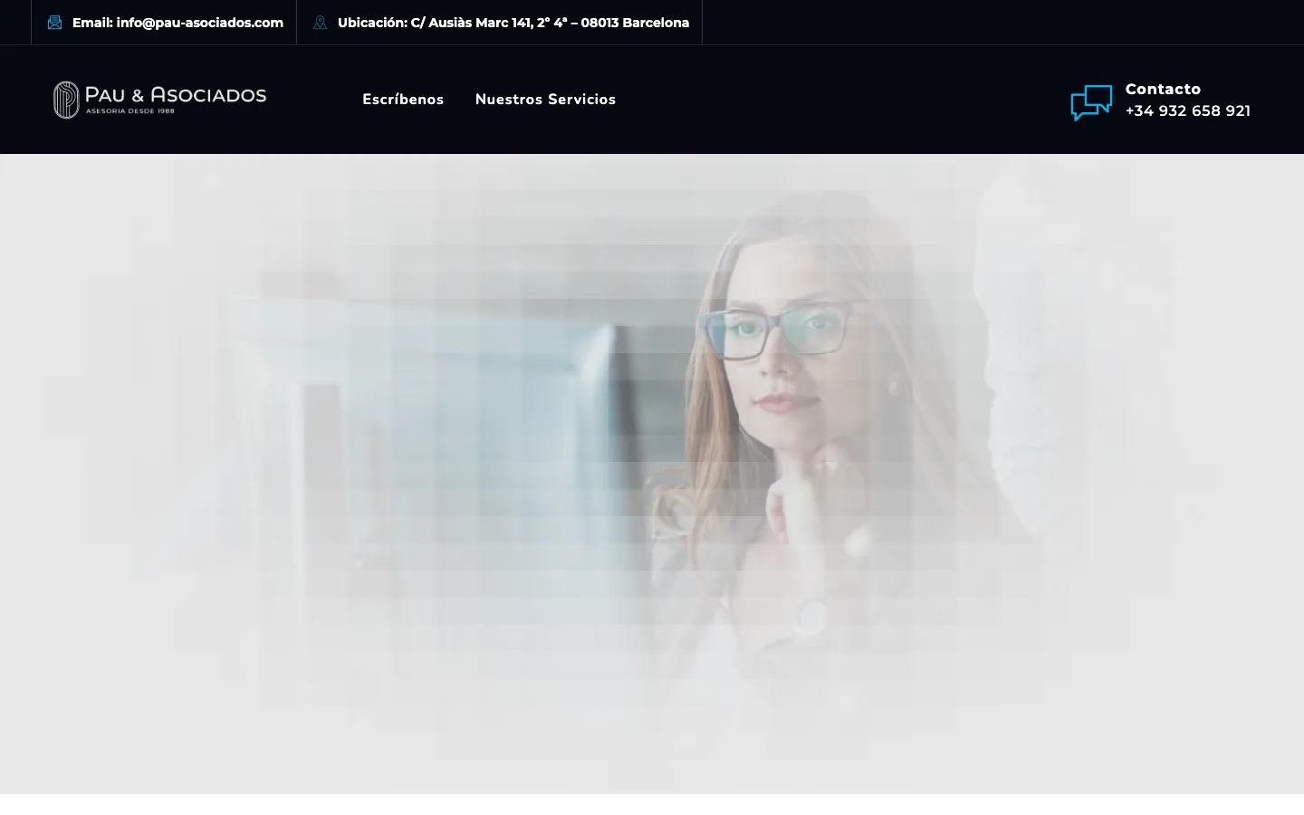 Web Pau y Asociados, despacho de abogados